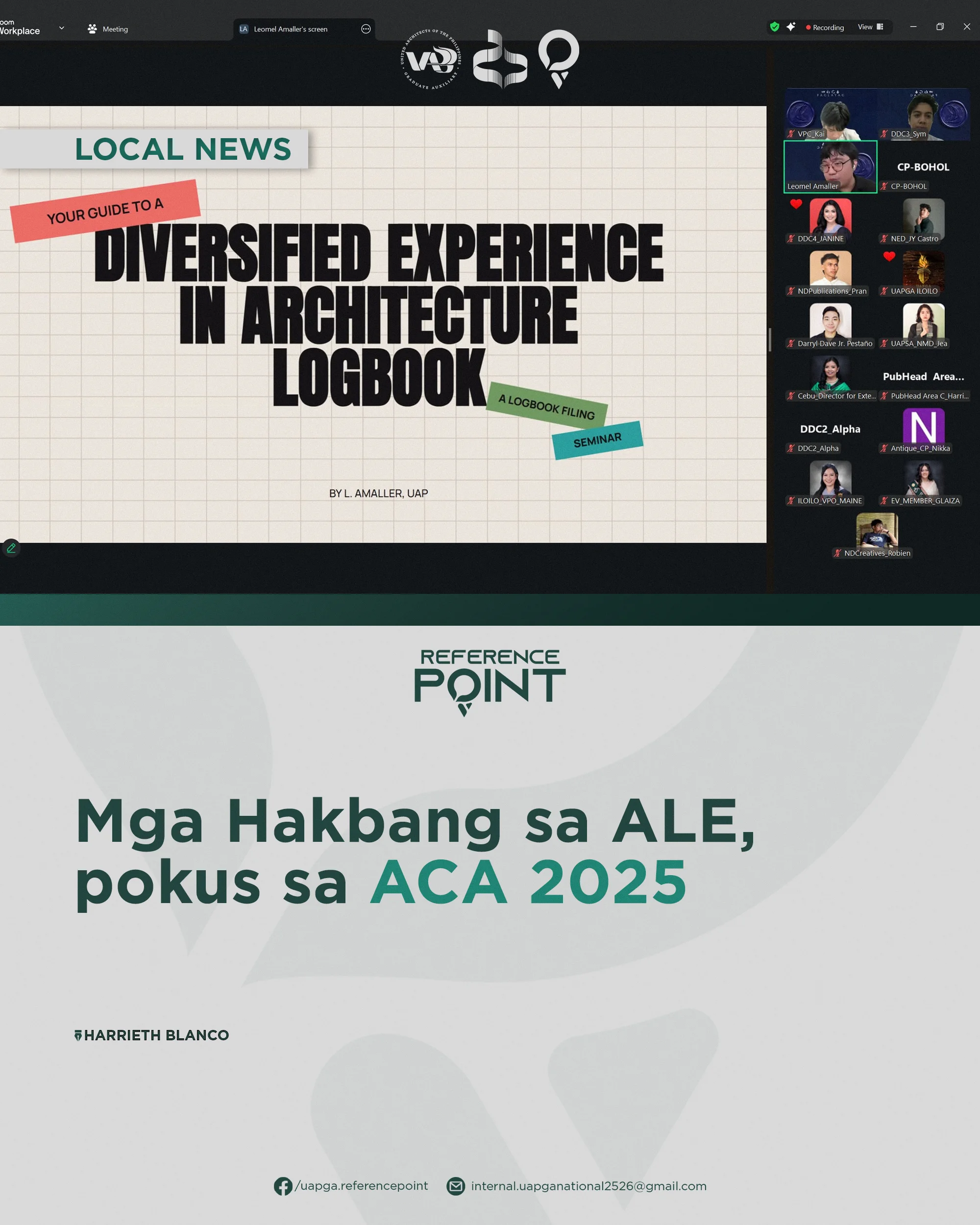 Mga Hakbang sa ALE, pokus sa ACA 2025